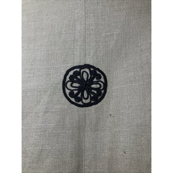 C 1970s Bonnie Cashin Linen Coat Duster Mon Symbol Mandarin Collar - Picture 5 of 7